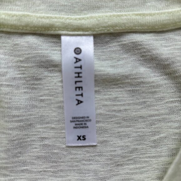 Athleta Womens Breezy Tank Honeysuckle Yellow Size XS - Picture 7 of 10